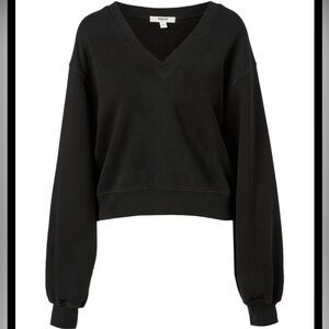 AGOLDE
V-Neck Balloon-Sleeve Sweatshirt